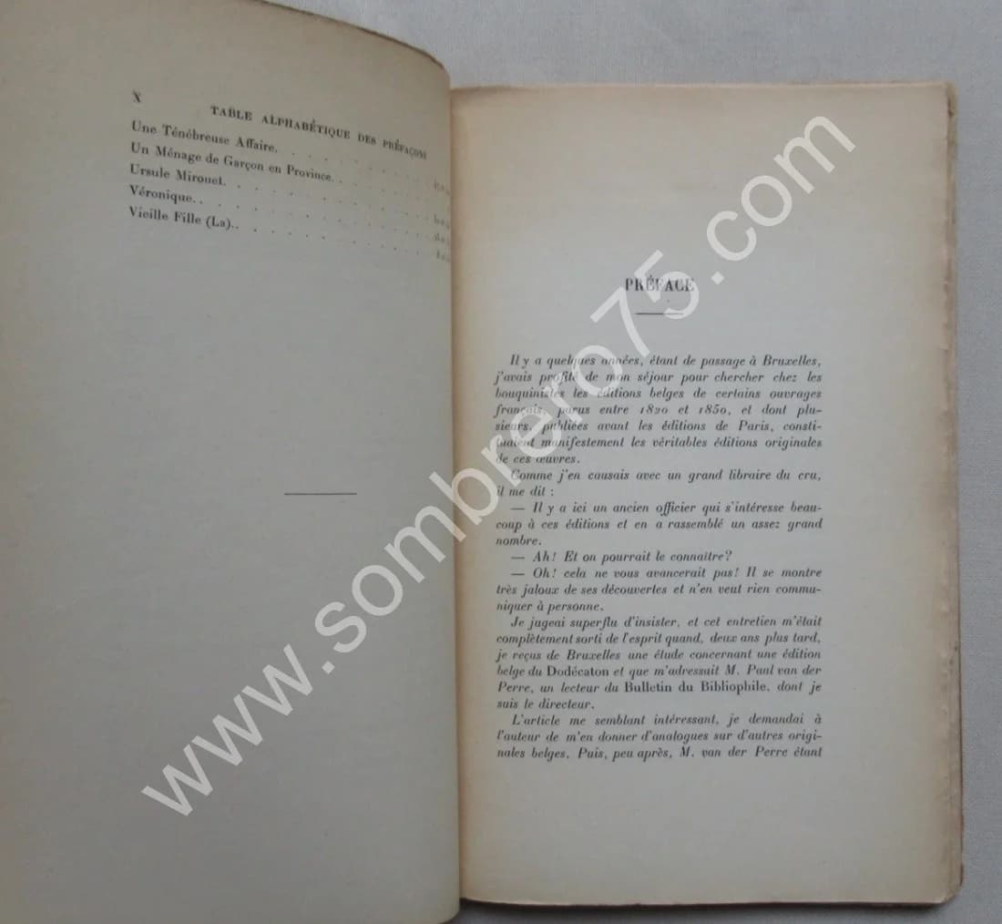 P. Van der Perre. Bibliographie des Véritables Originales d'Honoré de Balzac - Image 10