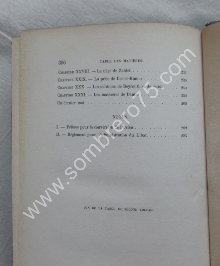 R. P. DE DAMAS. Souvenirs du Mont Liban 2 Tomes - Image 6