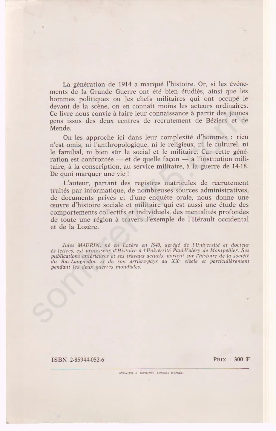 Armée, Guerre, Société : Soldats Languedociens (1889-1919) - Image 2