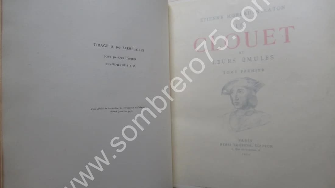 Les Clouet et leurs Emules. Etienne Moreau Nelaton. 1924. 3 Vol. 300 ex - Image 10