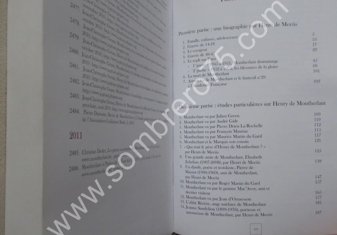 Henri de MEEÛS. Pour Montherlant - Image 6