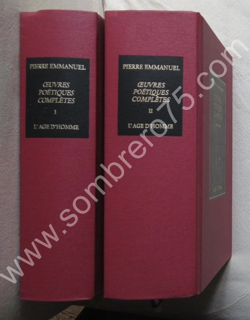 Oeuvres Poétiques Complètes - 2 Tomes