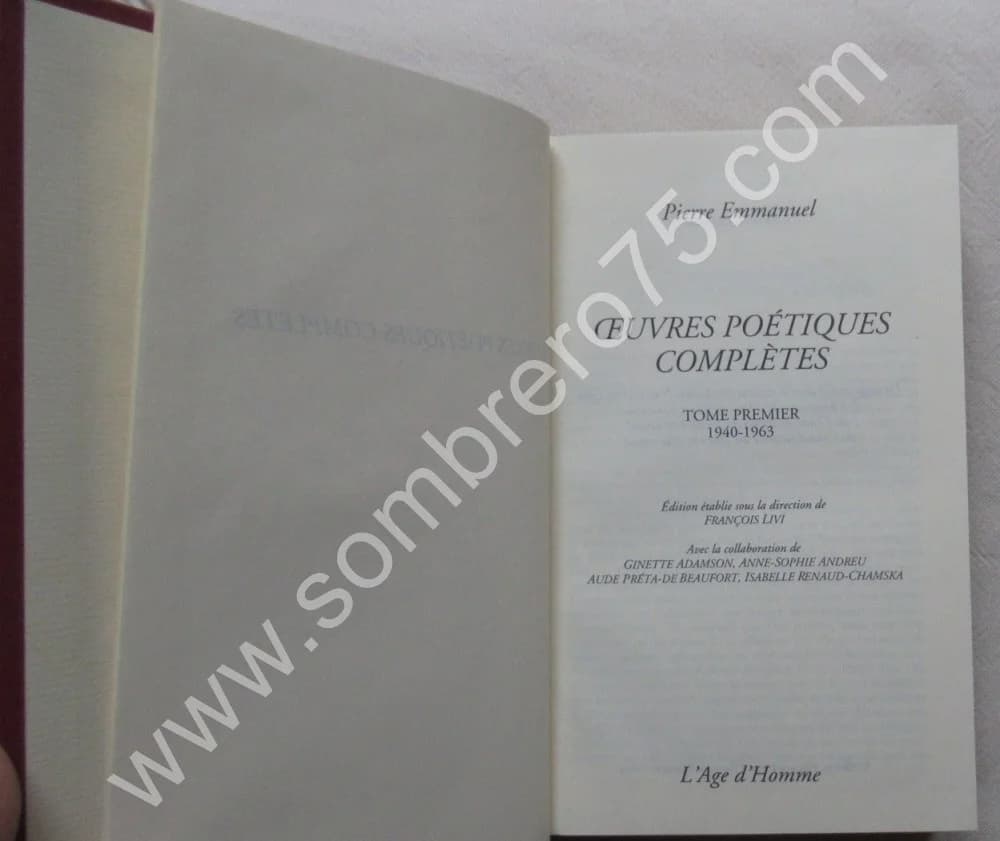 Oeuvres Poétiques Complètes - 2 Tomes - Image 3