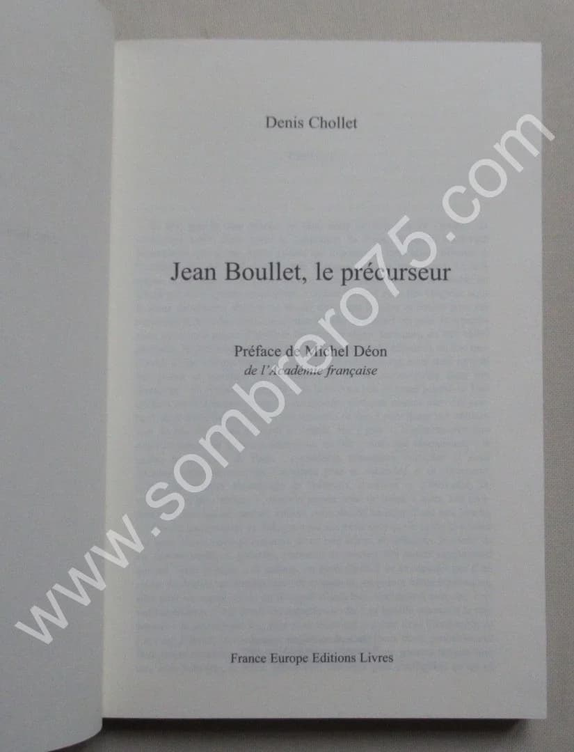Jean BOULLET Le Précurseur - Notes Cl. SEIGNOLLE - Image 4