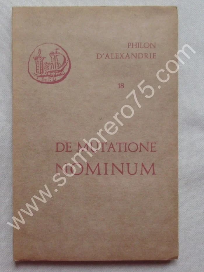 De Mutatione Nominum. Tome 18
