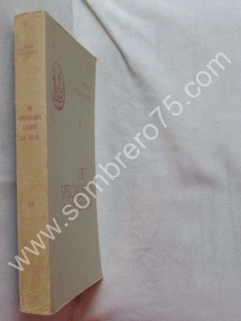 De Specialibus Legibus - Lib. III-IV. Tome 25 - Image 4