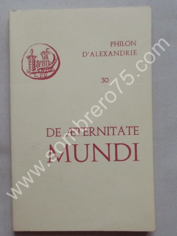 De Aeternitate Mundi. Tome 30