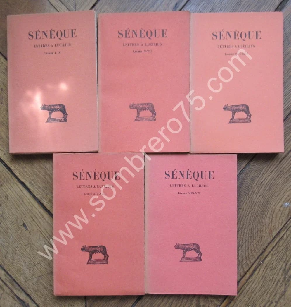 SENEQUE. Lettres à Lucilius. 5 Tomes