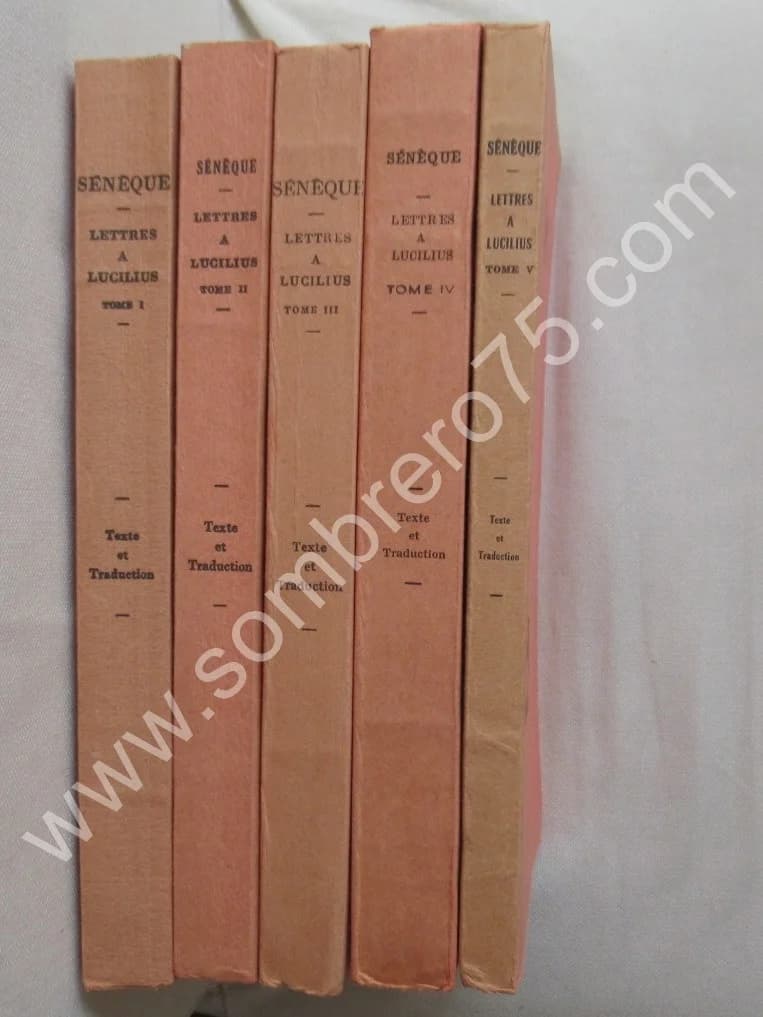 SENEQUE. Lettres à Lucilius. 5 Tomes - Image 2