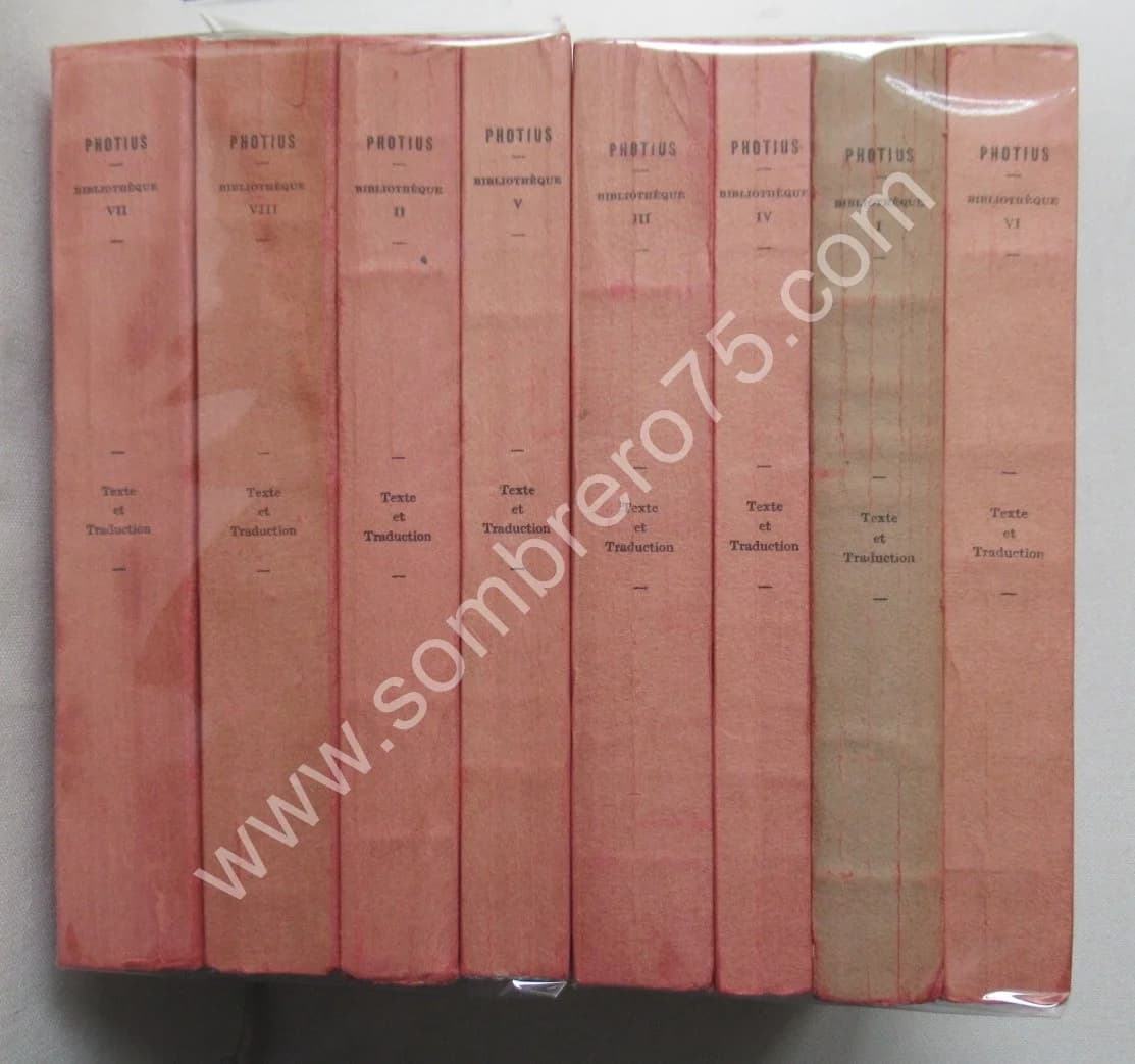 Bibliothèque. 8 Tomes. PHOTIUS