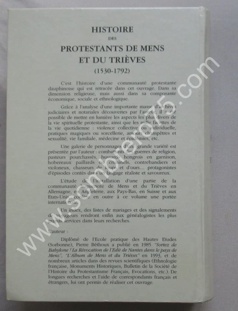 Histoire des Protestants de Mens et du Trièves 1530-1792 - Image 6