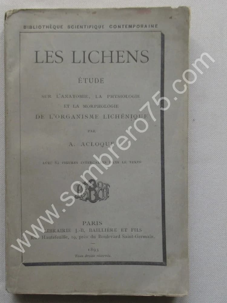 Les Lichens Etude sur l'anatomie... 1893