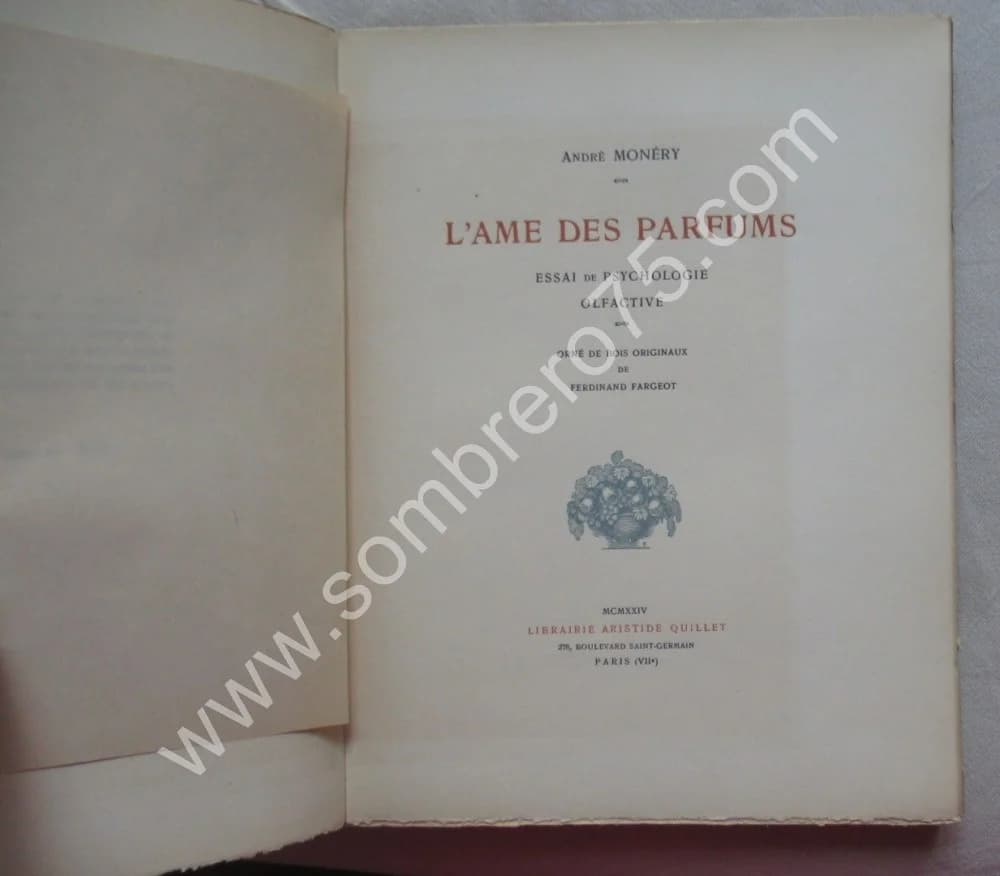 L'Ame des Parfums. 1924. Ex Num - Image 3