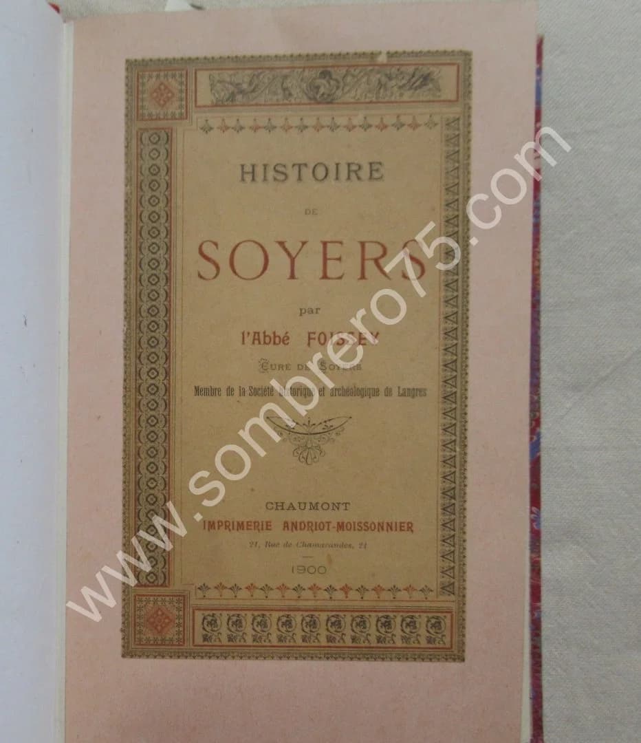 Histoire de Soyers. 1900. Envoi - Image 3
