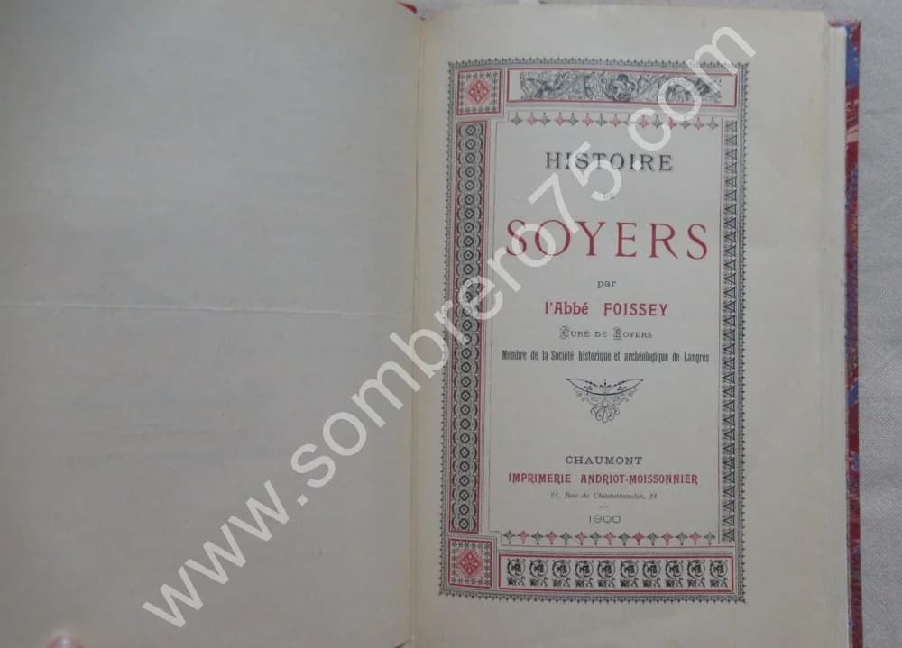 Histoire de Soyers. 1900. Envoi - Image 5