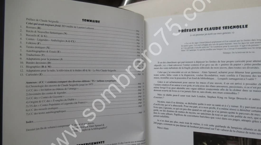 Etude Bibliographique de l'Oeuvre de Claude Seignolle 2012 - Image 7