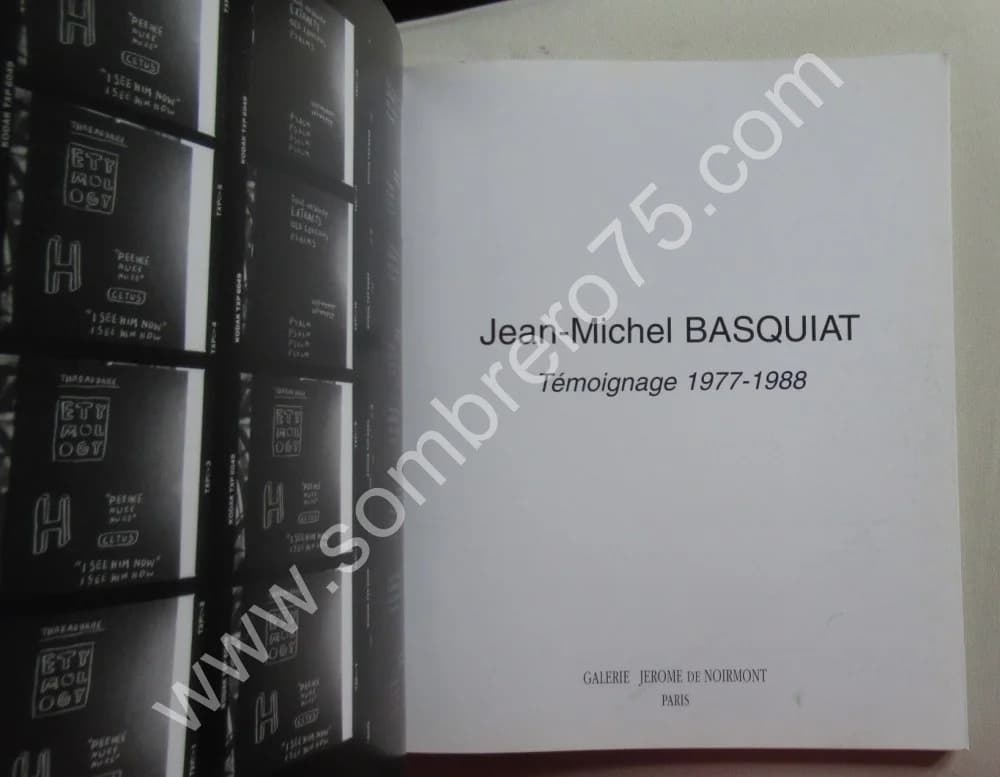Jean Michel BASQUIAT - Témoignage 1977-1988. Galerie de Noirmont - Image 3