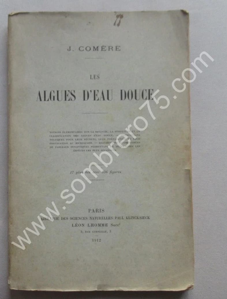 Les Algues d'Eau Douce. 1912