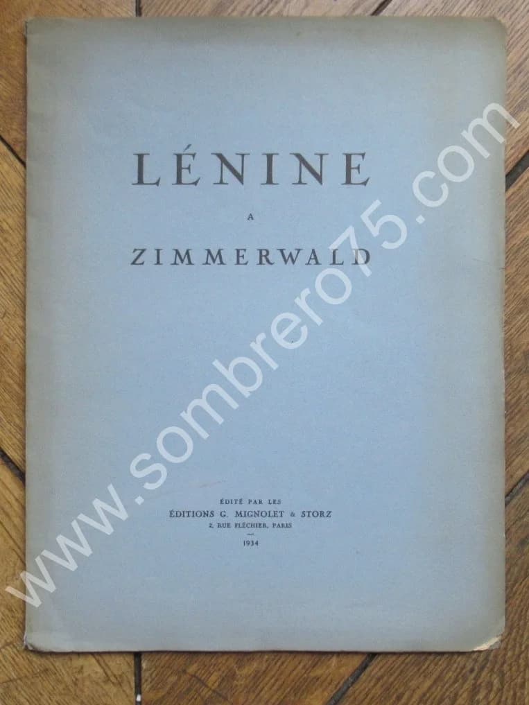 Lénine à Zimmerwald 1934