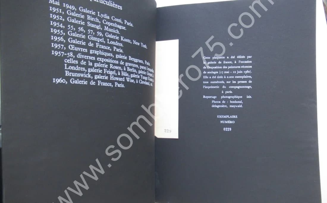 Reportage Photographique - L'Atelier de Soulages Mars 1960 - Image 8