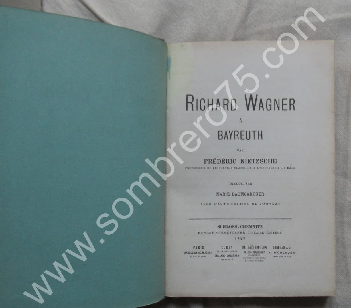 Richard WAGNER à Bayreuth. 1877. E.O. NIETZSCHE - Image 5