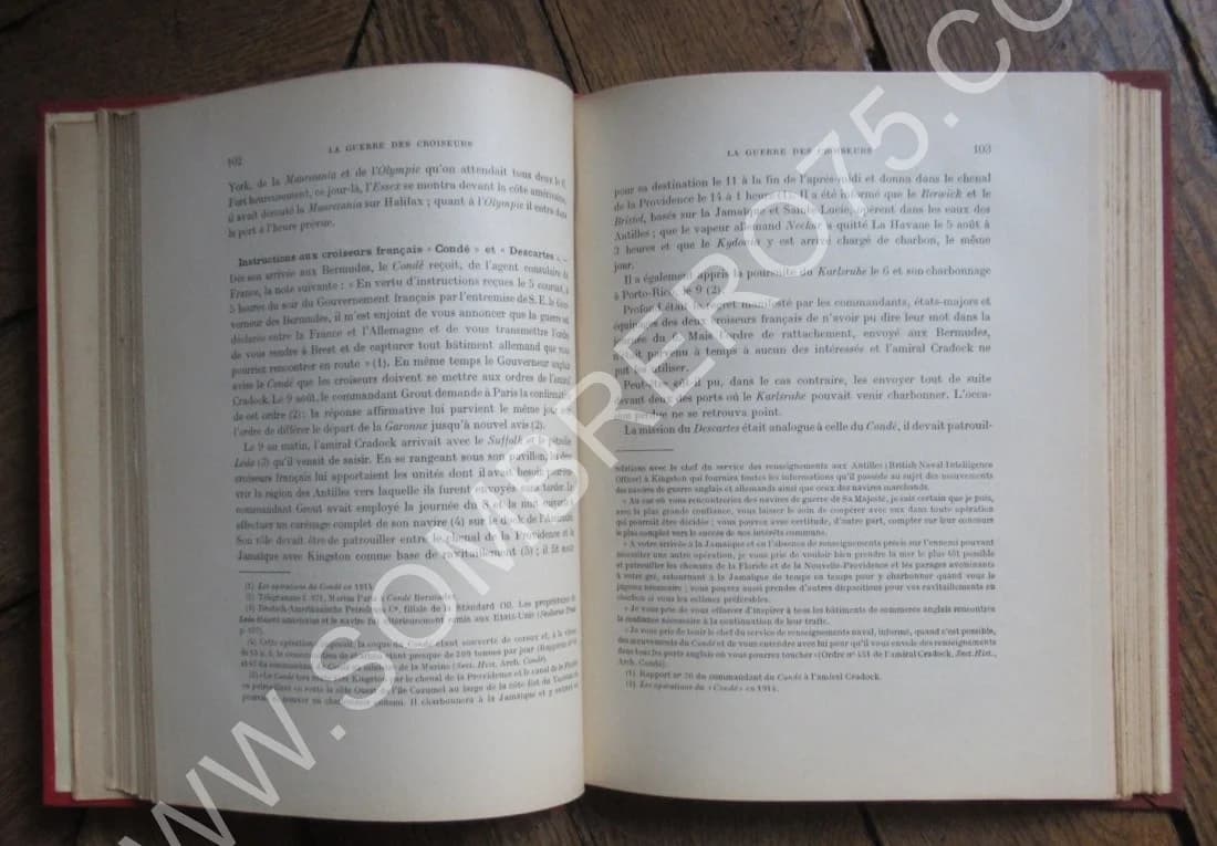 La Guerre des Croiseurs. Du 4 aout 1914 à la bataille des Falkland 2 Tomes. P. CHACK - Image 4