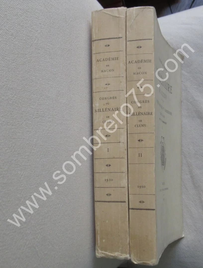 Millénaire de Cluny. Congrès d'Histoire et d'Archéologie - 2 Tomes - Image 2