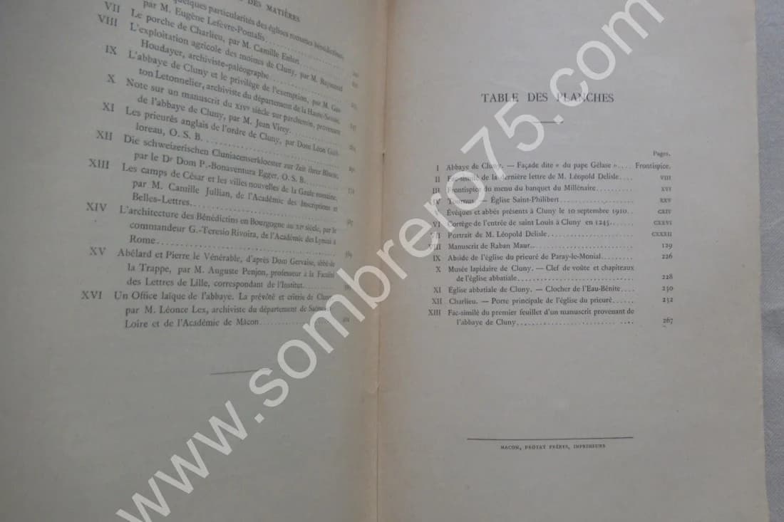 Millénaire de Cluny. Congrès d'Histoire et d'Archéologie - 2 Tomes - Image 5