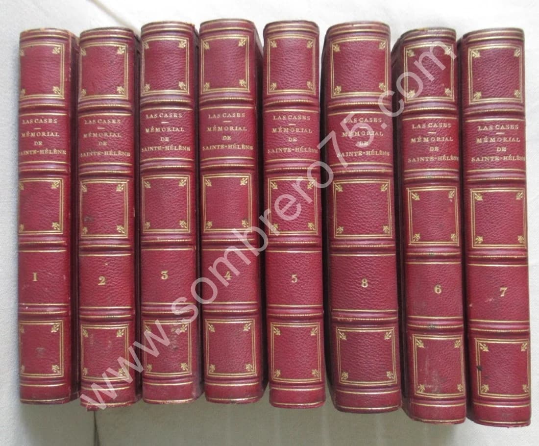 Comte de LAS CASES. Mémorial de Sainte Hélène 8 Tomes 1824