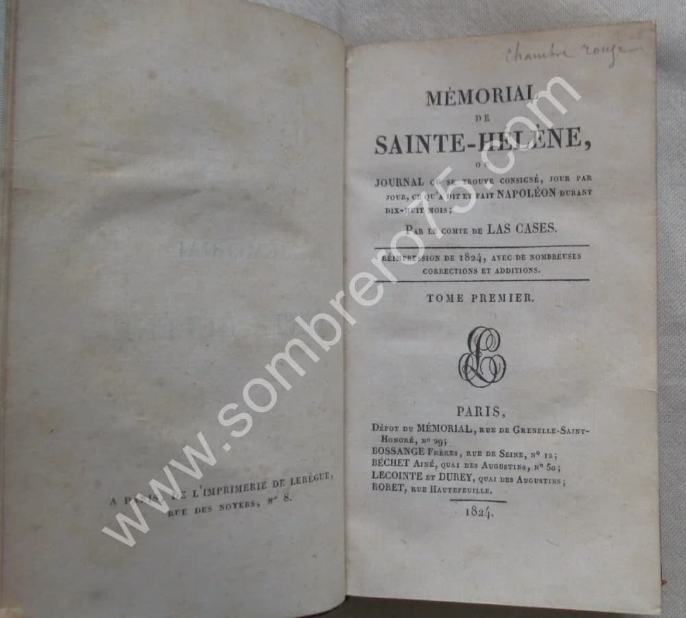 Comte de LAS CASES. Mémorial de Sainte Hélène 8 Tomes 1824 - Image 11