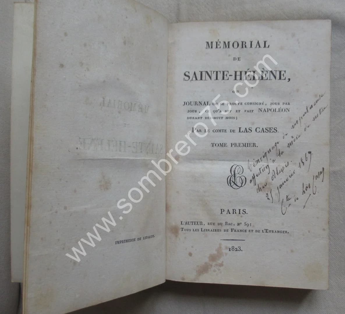 Comte de LAS CASES. Mémorial de Sainte Hélène 8 Tomes. 1823. Ed. Originale - Image 5