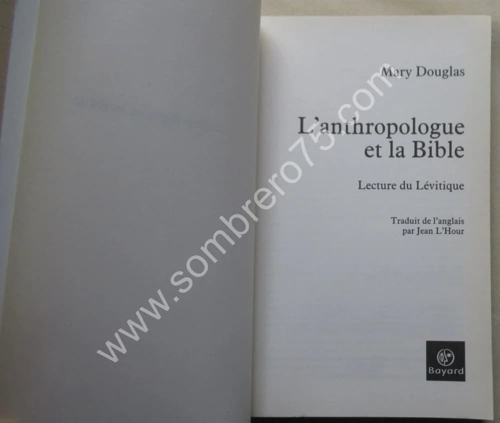 L'Anthropologue et la Bible. Mary DOUGLAS - Image 3