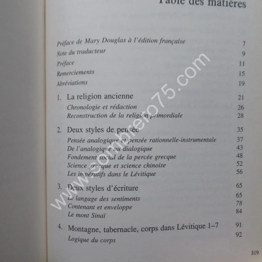 L'Anthropologue et la Bible. Mary DOUGLAS - Image 4