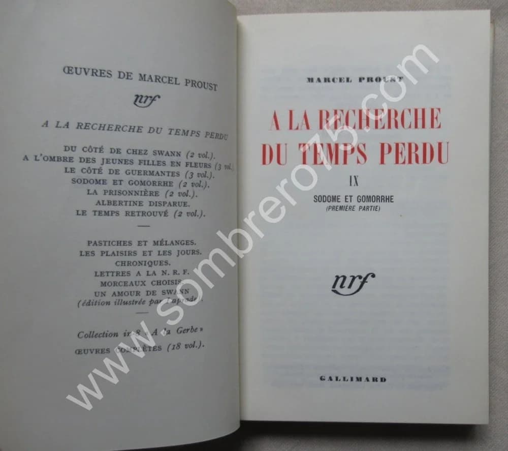 Marcel PROUST. Cartonnage Bonet. A la Recherche du Temps Perdu - Image 5