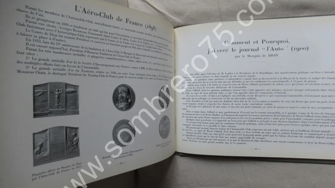 Images du Passé 1883-1926. Mai 1937. Marquis de Dion - Image 7
