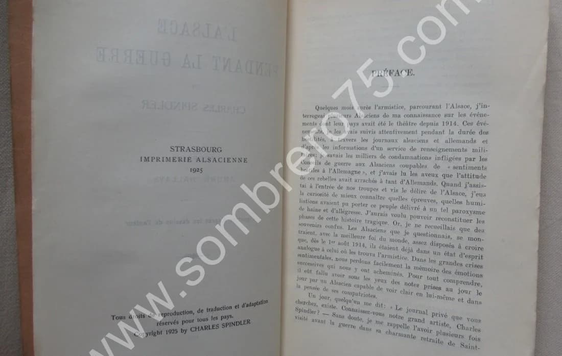 L'Alsace pendant la Guerre. Ch. SPINDLER - Image 4