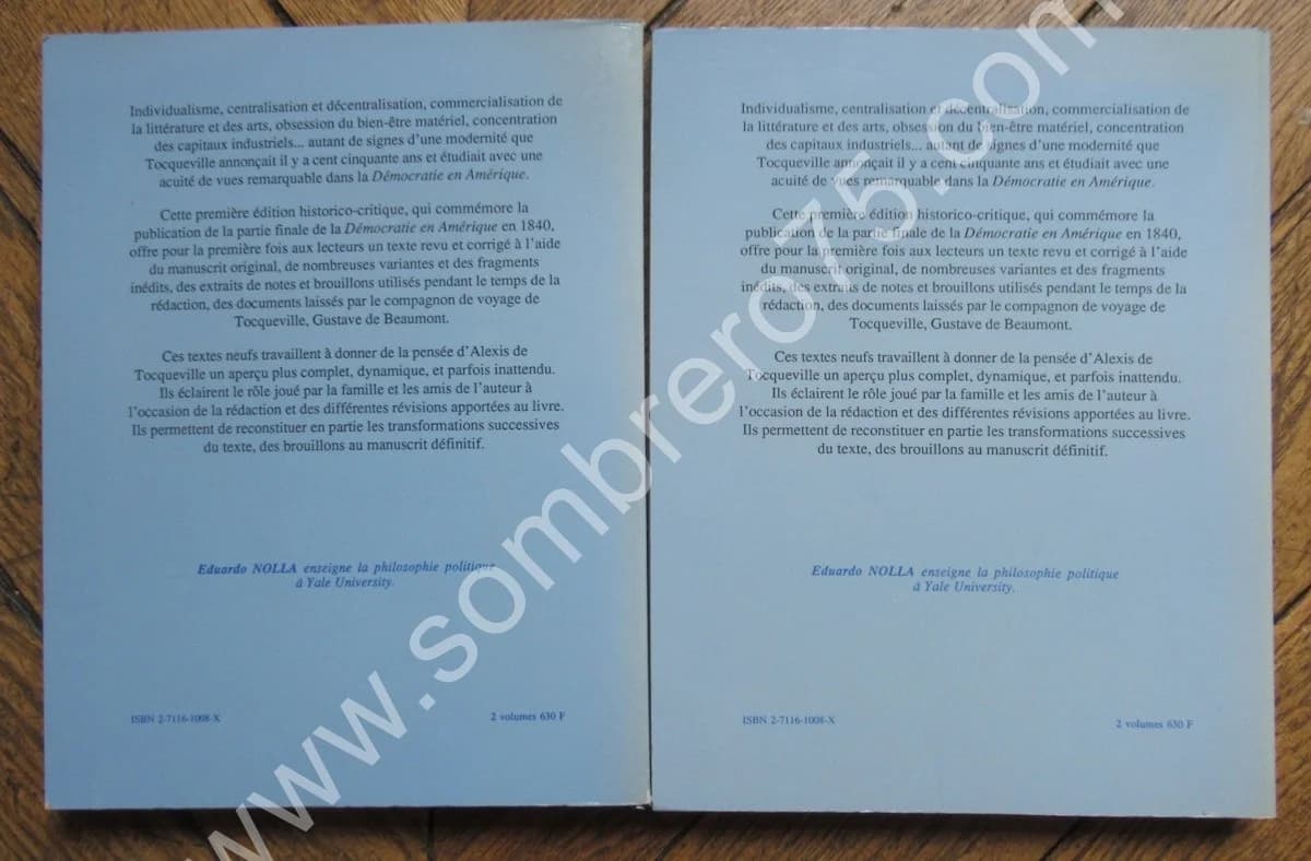 Alexis de Tocqueville. De la Démocratie en Amérique. 2 Vol - Image 3