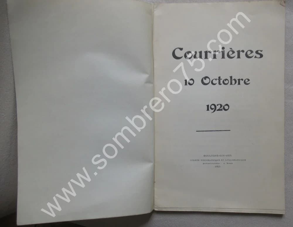 Courrières 10 Octobre 1920. Cérémonie - Discours - Image 2