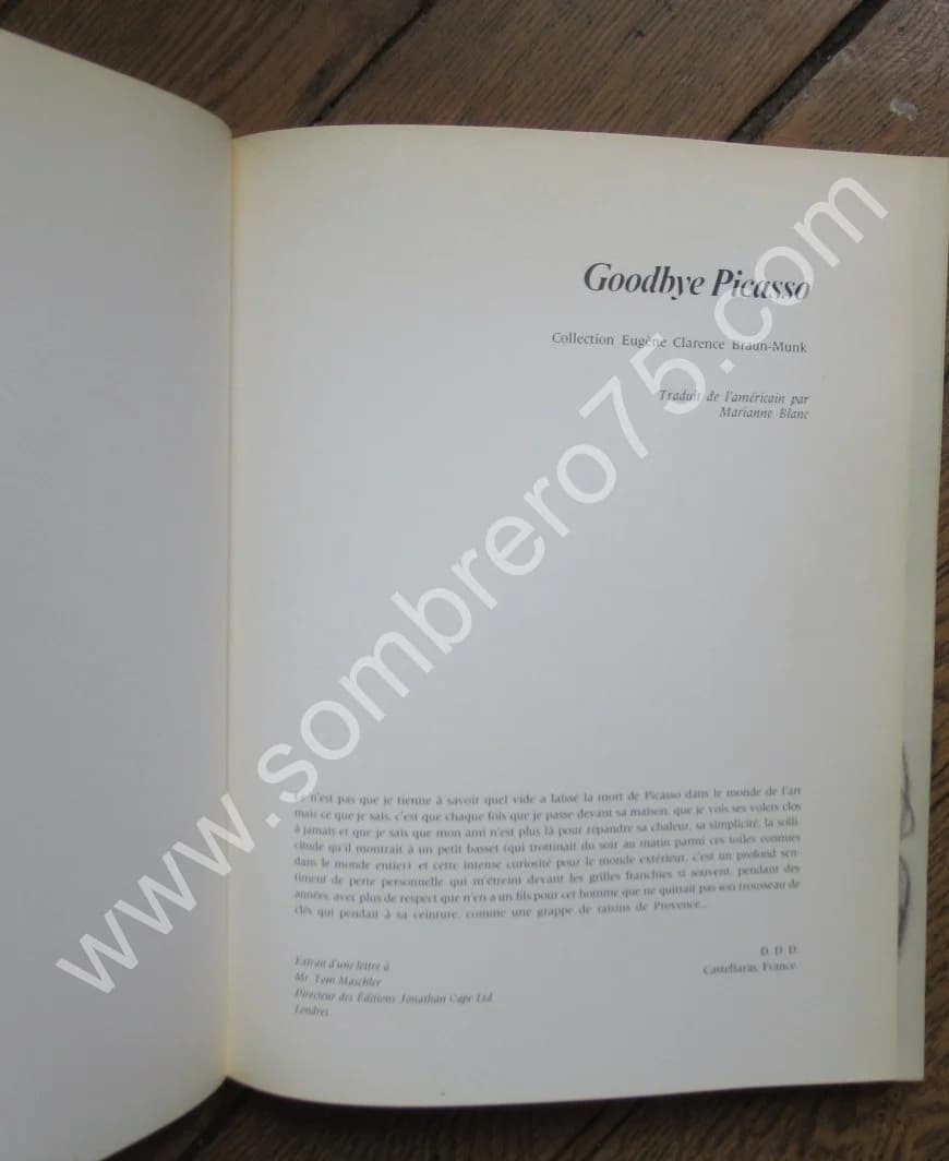 David Douglas DUNCAN. Goodbye Picasso. 1975 - Image 7