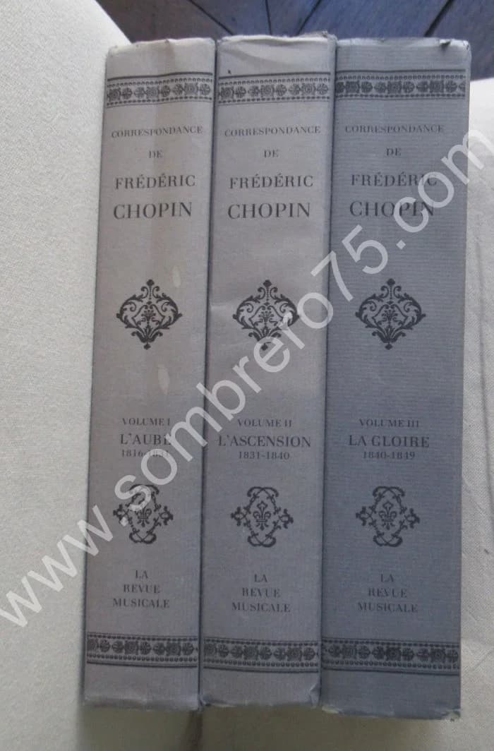 Frédéric CHOPIN. Correspondance de 1810-1849- 3 Tomes.  - Image 2