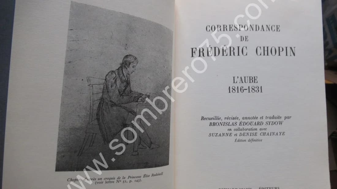 Frédéric CHOPIN. Correspondance de 1810-1849- 3 Tomes.  - Image 4