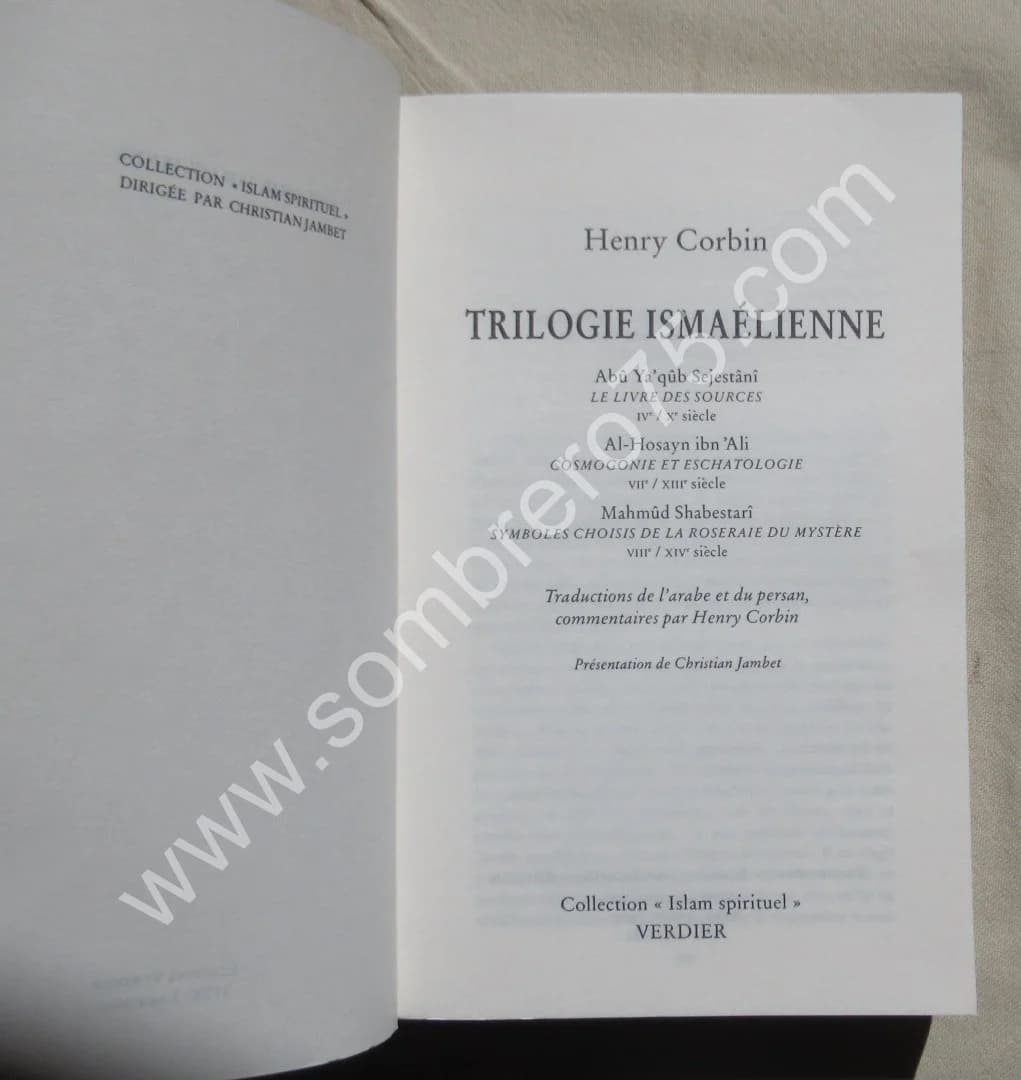 Trilogie Ismaélienne. Henry CORBIN - Image 3