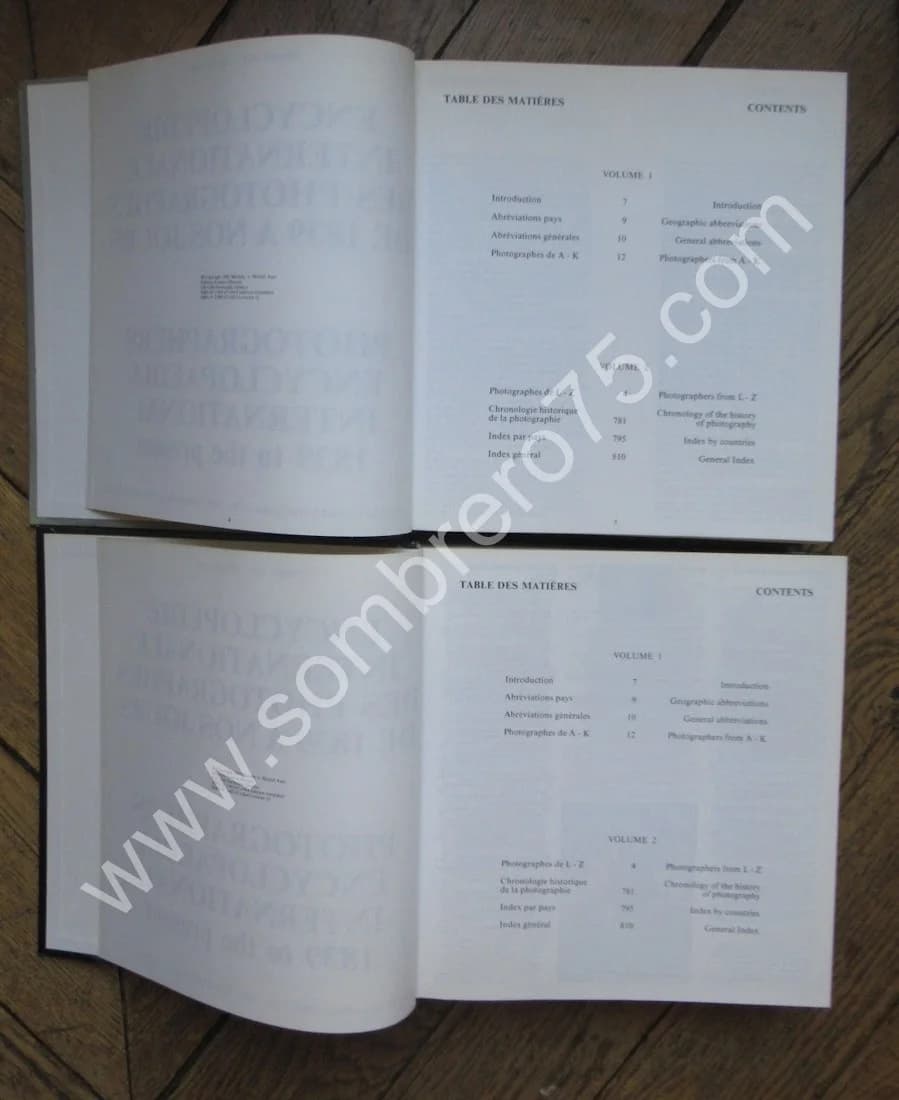 Encyclopédie Internationale des Photographies de 1839 à nos jours - 2 Tomes. M. et M. AUER - Image 4