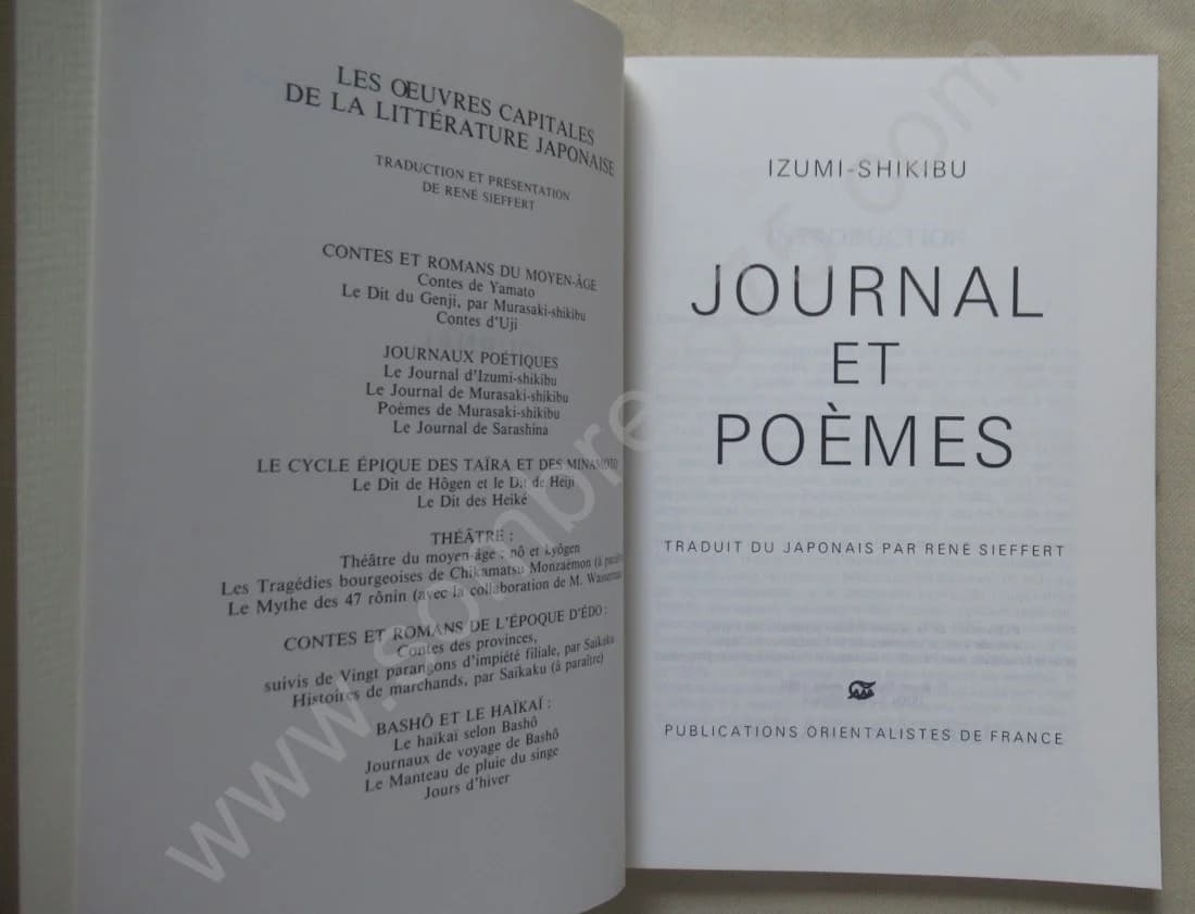Journal et Poèmes. Traduction de René SIEFFER - Image 3