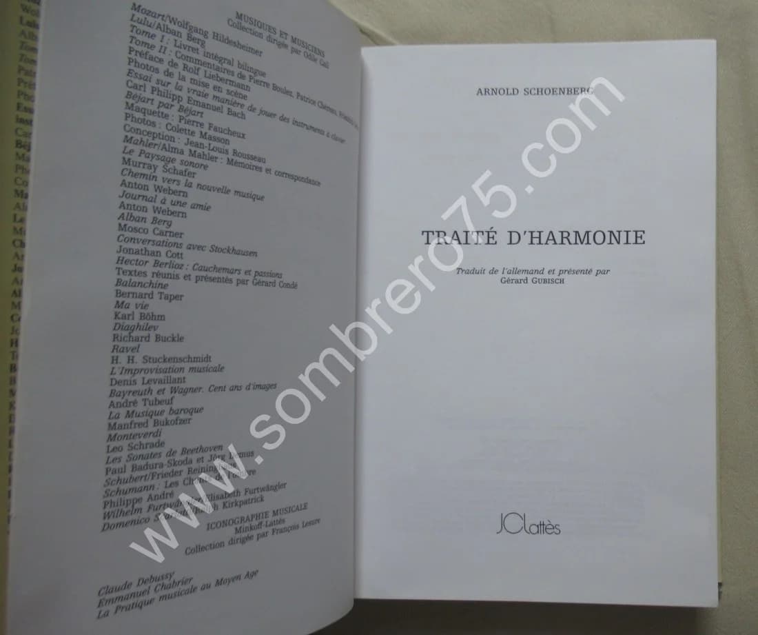 Traité d'Harmonie. Arnold SCHOENBERG - Image 4