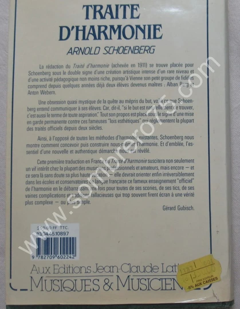 Traité d'Harmonie. Arnold SCHOENBERG - Image 8