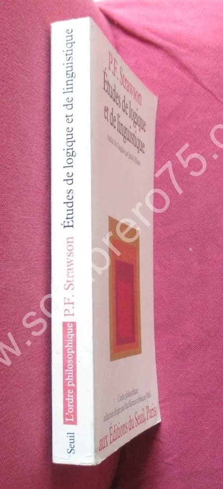 Etudes de logique et de Linguistique. P. F. STRAWSON - Image 2