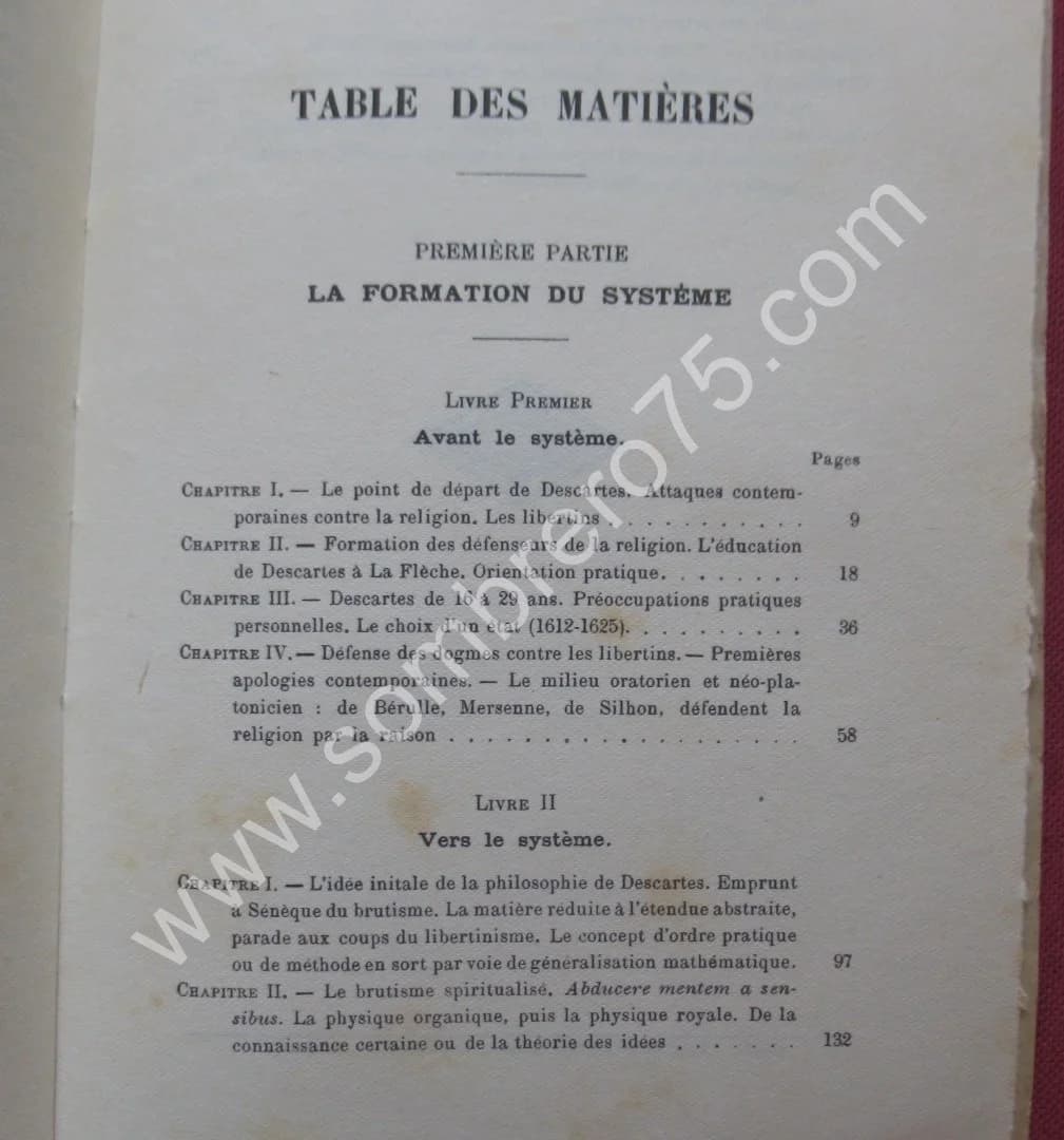 Descartes et la Morale - 2 Tomes. Alfred ESPINAS - Image 5