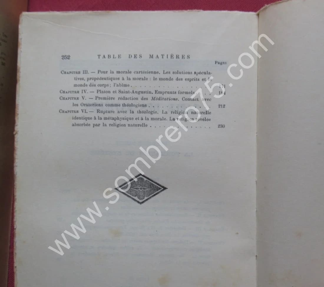 Descartes et la Morale - 2 Tomes. Alfred ESPINAS - Image 6