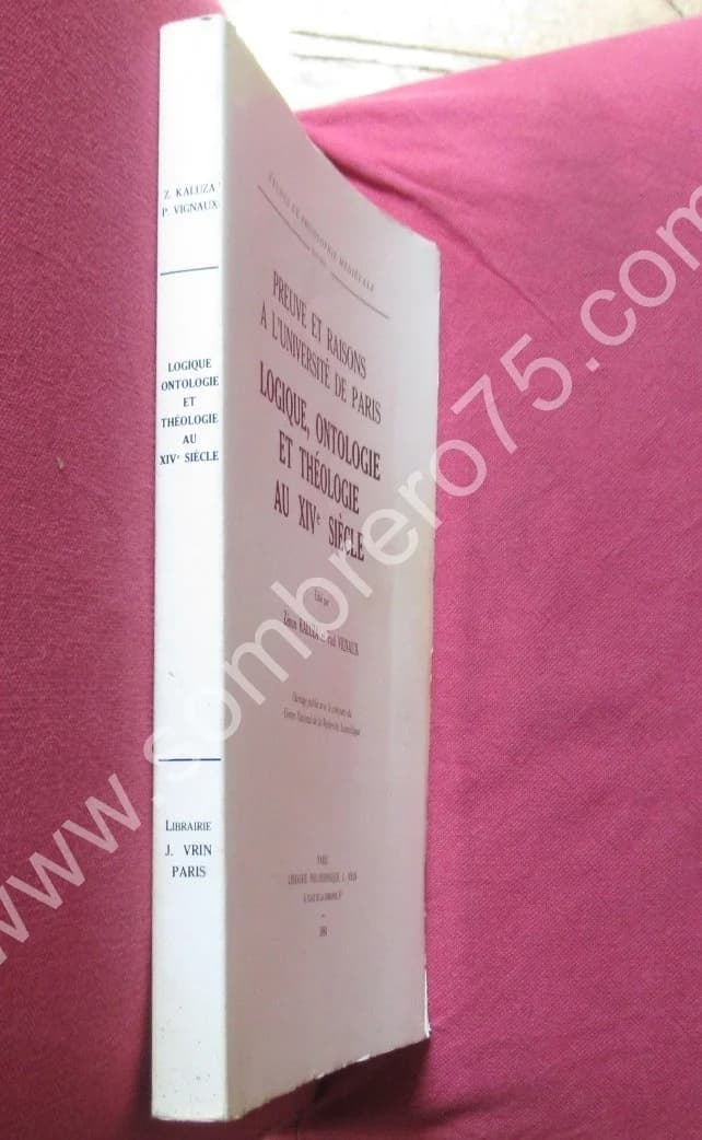 Logique Oncologie et Théologie au XIVe Siècle. Zénon KALUZA - Image 2